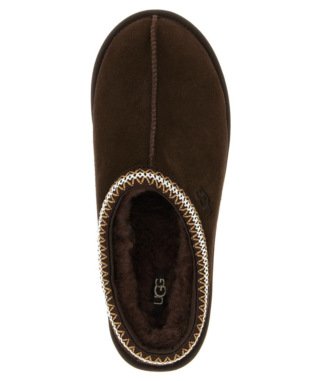 UGG AUSTRALIA Коричневые замшевые шлепанцы, фото 4