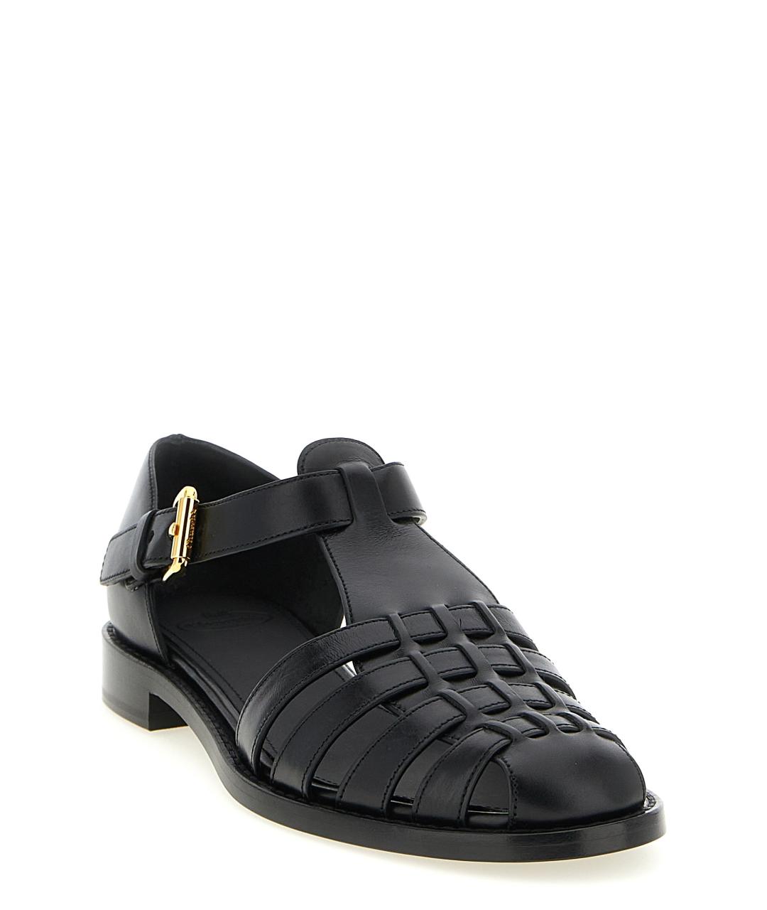 CHURCH'S Черные кожаные сандалии, фото 2