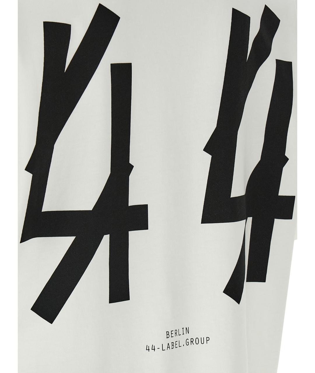 44 LABEL Белая хлопковая футболка, фото 4