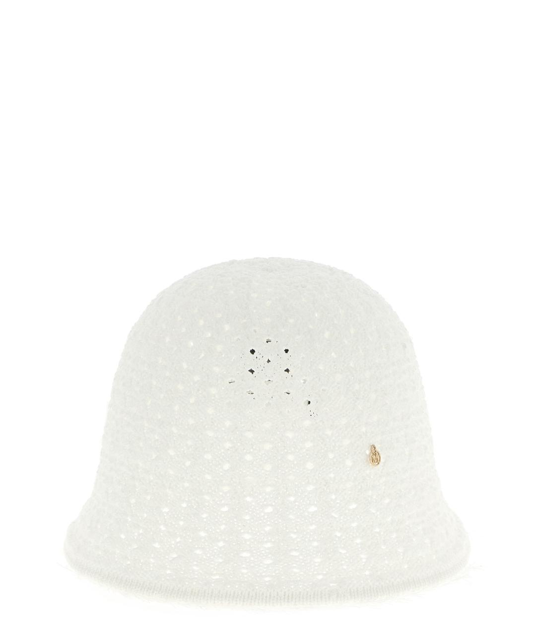 MAISON MICHEL Белая хлопковая шляпа, фото 1
