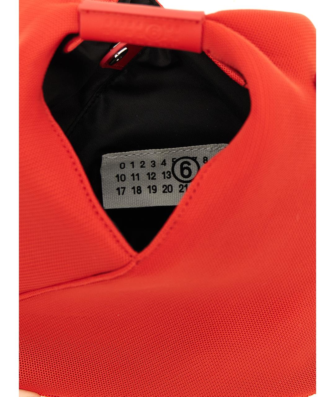 MM6 MAISON MARGIELA Красная синтетическая сумка тоут, фото 4