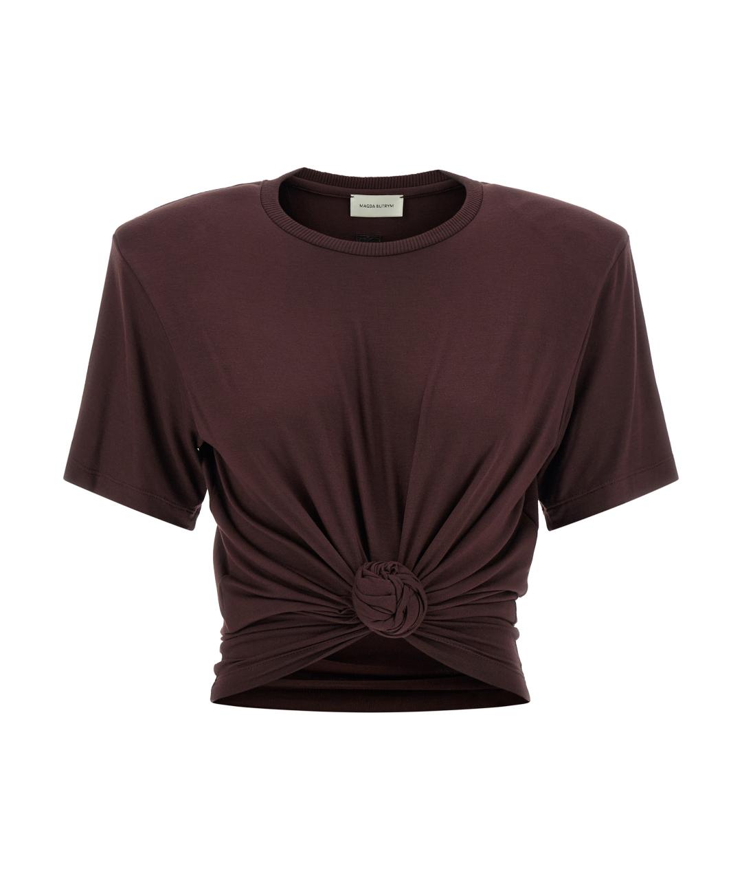 MAGDA BUTRYM Коричневая футболка, фото 1