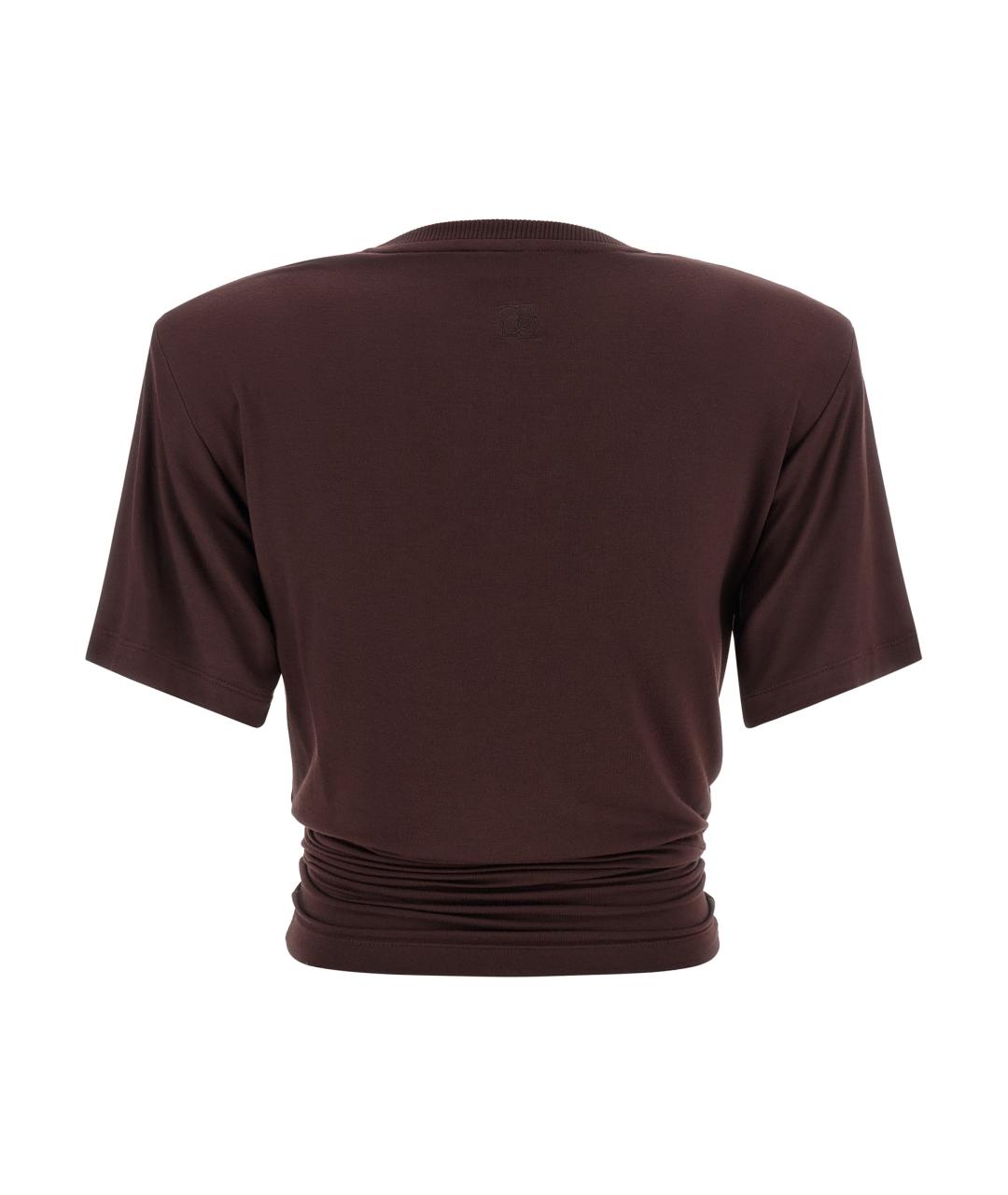 MAGDA BUTRYM Коричневая футболка, фото 2