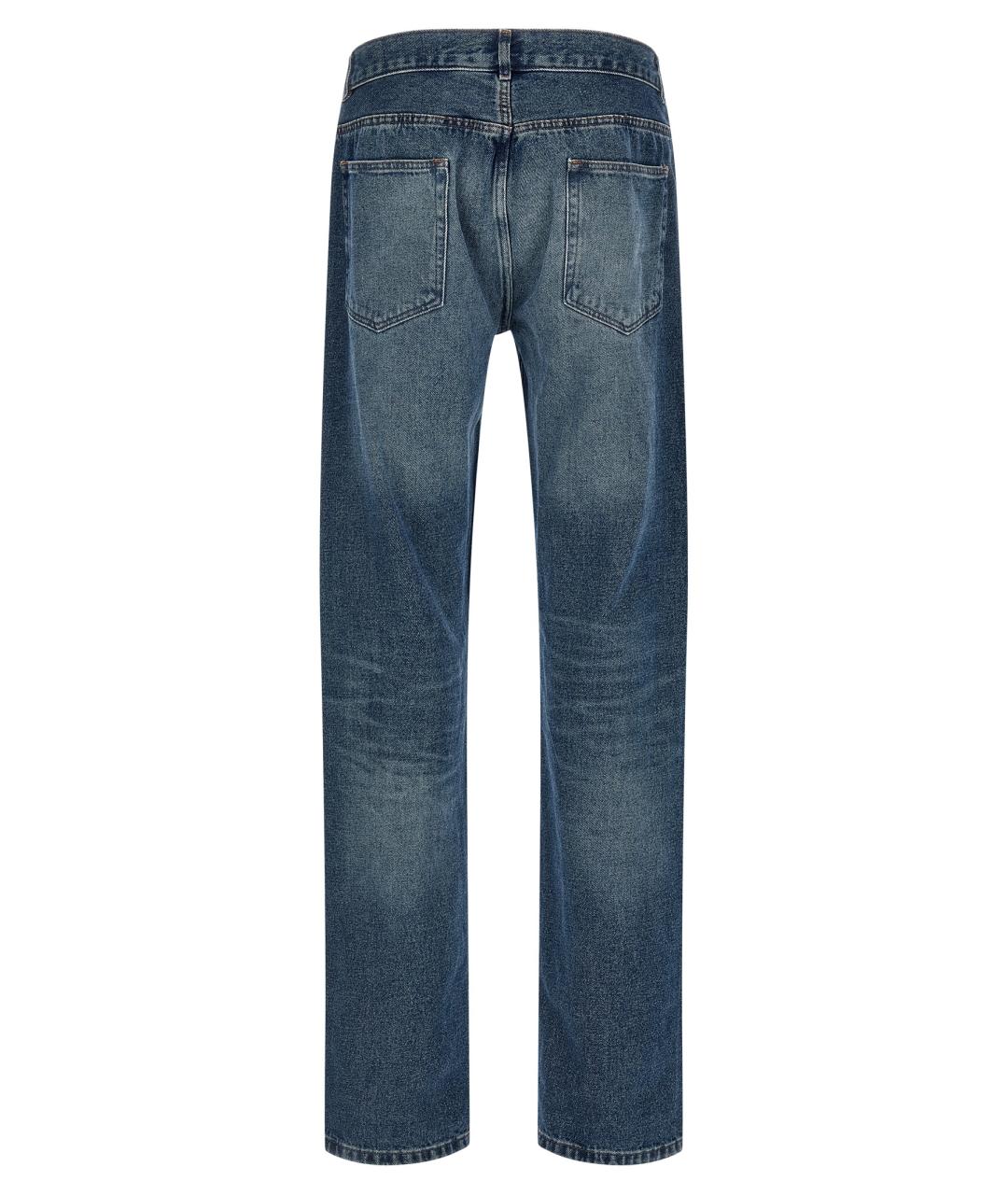 A.P.C. Синие хлопковые прямые джинсы, фото 2