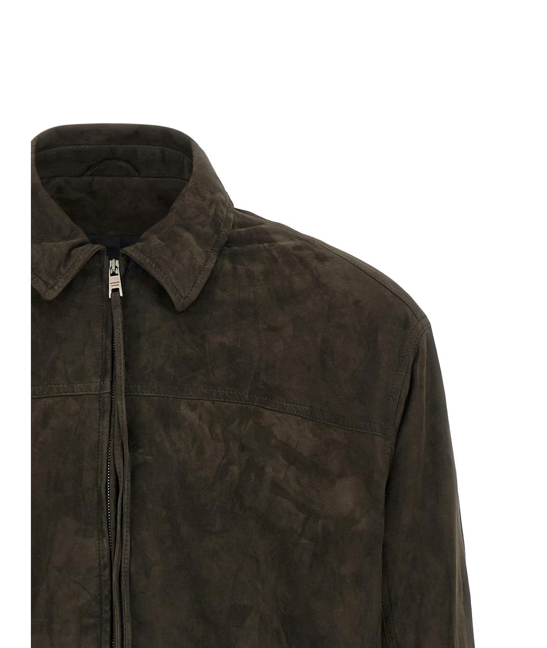 GIORGIO BRATO Коричневая замшевая куртка, фото 3