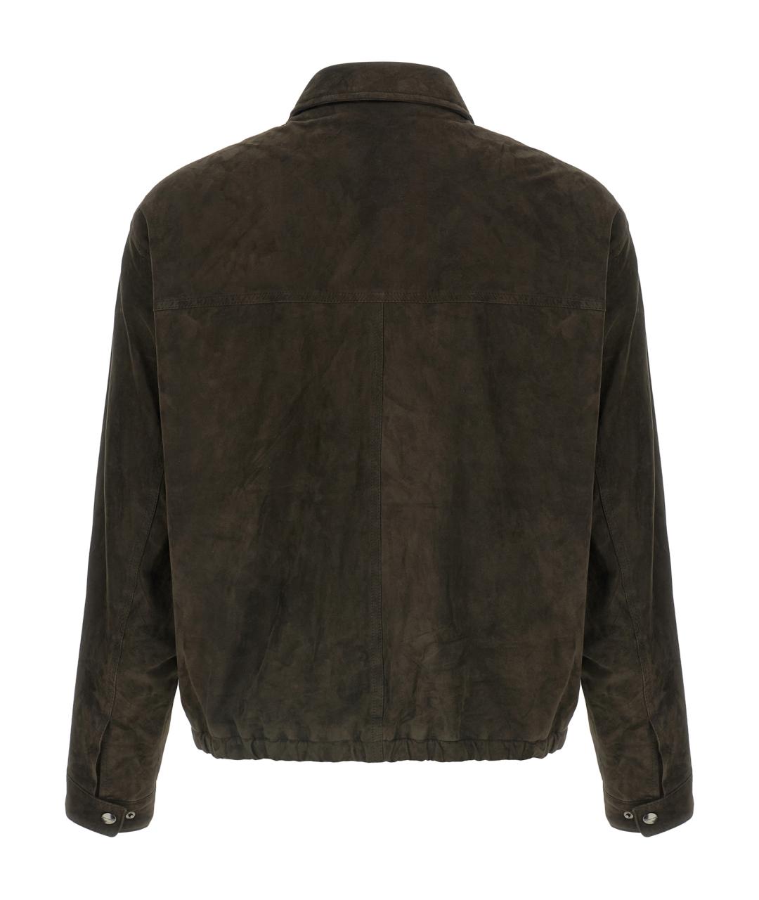 GIORGIO BRATO Коричневая замшевая куртка, фото 2