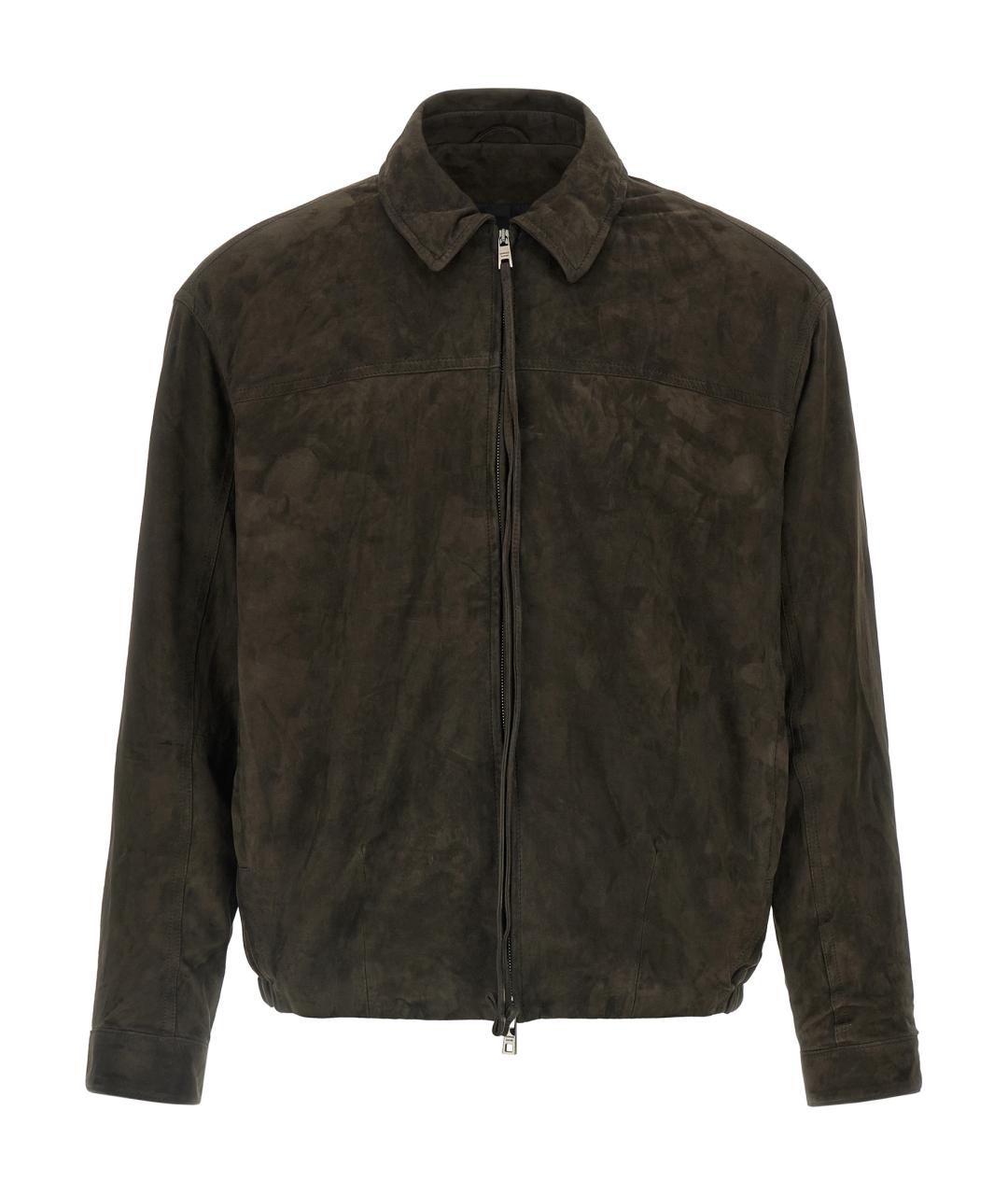 GIORGIO BRATO Коричневая замшевая куртка, фото 1