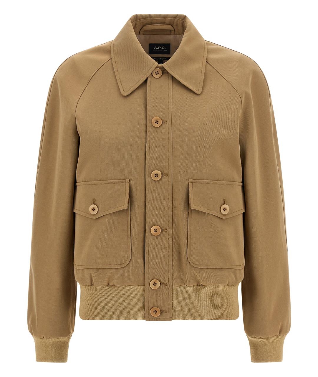 A.P.C. Бежевая хлопковая куртка, фото 1