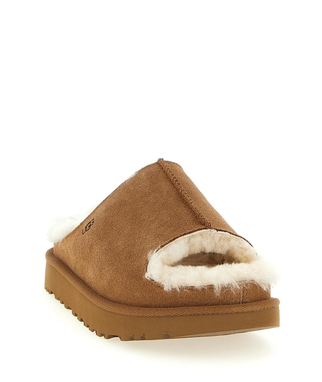 UGG AUSTRALIA Коричневые замшевые сабо, фото 2