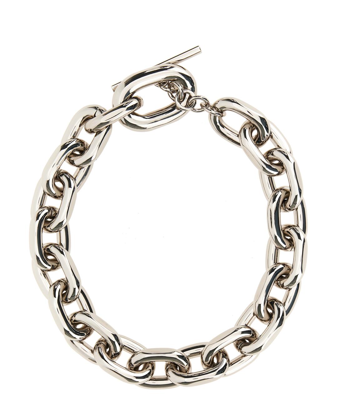 PACO RABANNE Серебряное металлическое колье, фото 2