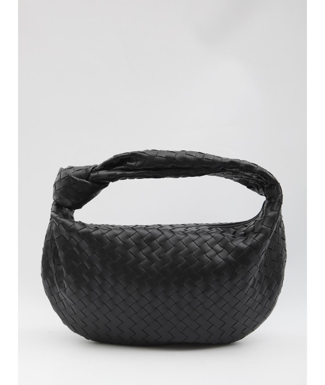 BOTTEGA VENETA Черная кожаная сумка через плечо, фото 5