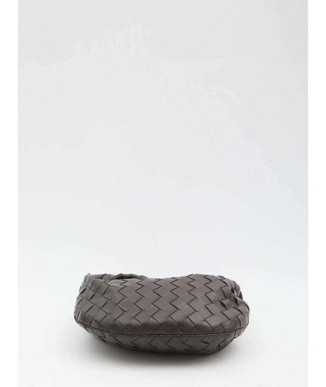 BOTTEGA VENETA Коричневая кожаная сумка с короткими ручками, фото 3