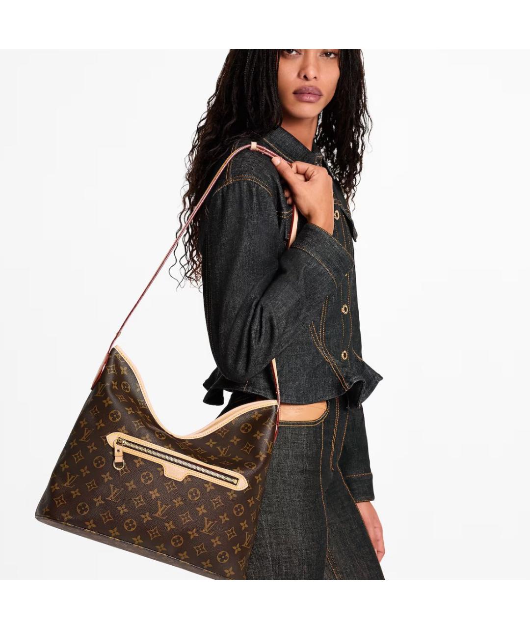 LOUIS VUITTON Коричневая сумка тоут, фото 2