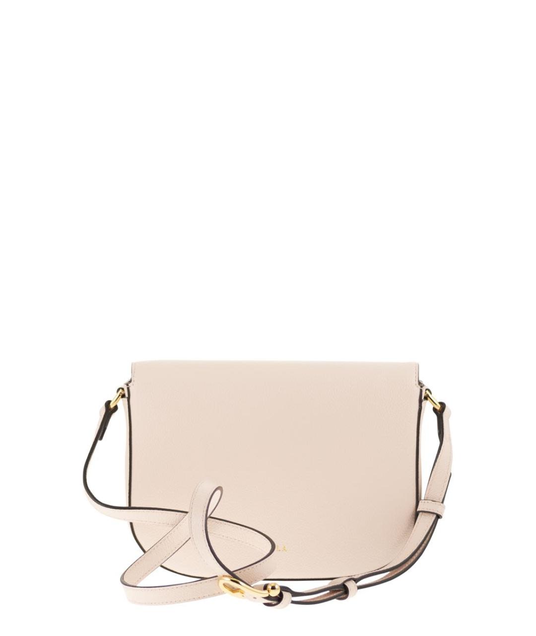 FURLA Бежевая кожаная сумка через плечо, фото 2