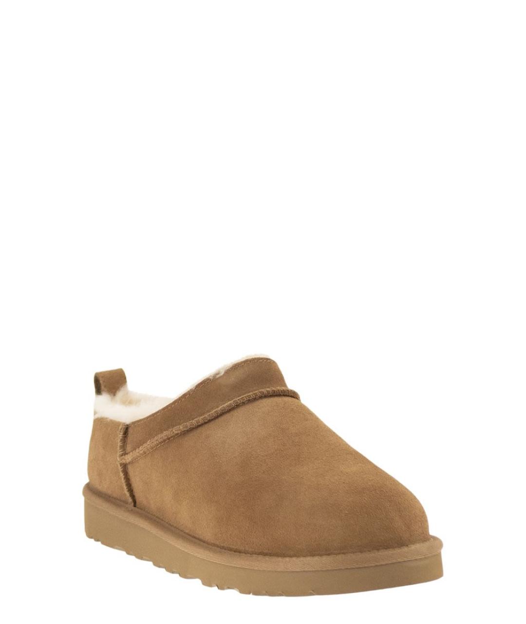 UGG AUSTRALIA Бежевые замшевые низкие ботинки, фото 2