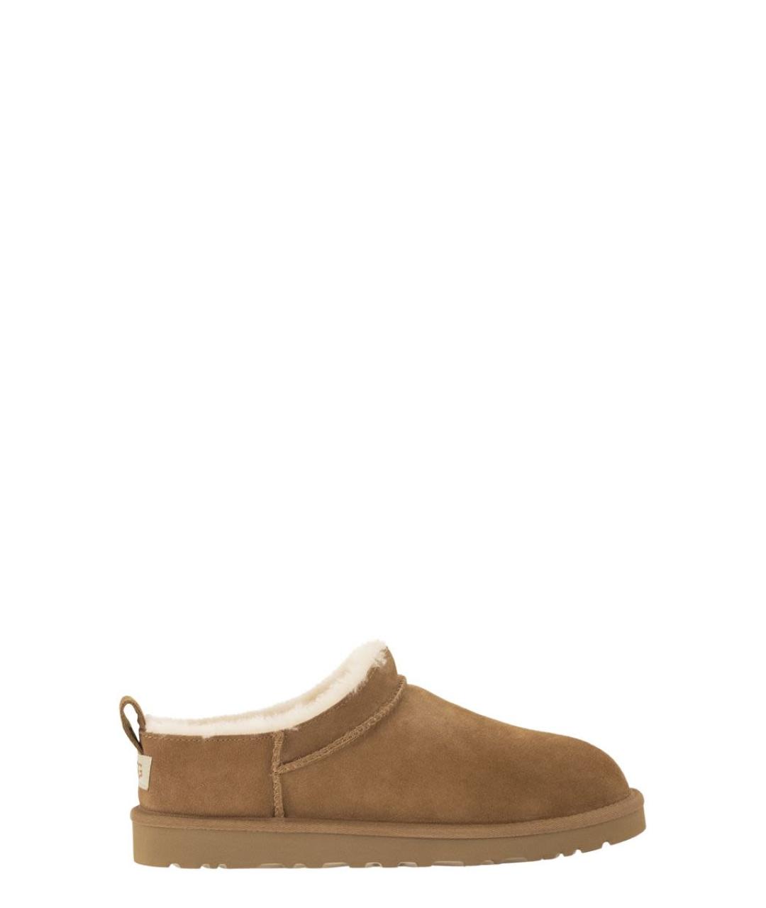 UGG AUSTRALIA Бежевые замшевые низкие ботинки, фото 1