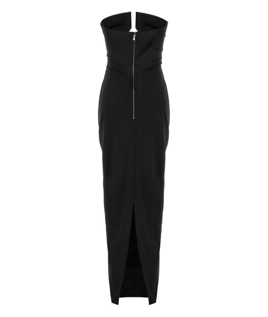 RICK OWENS Черное вискозное вечернее платье, фото 2