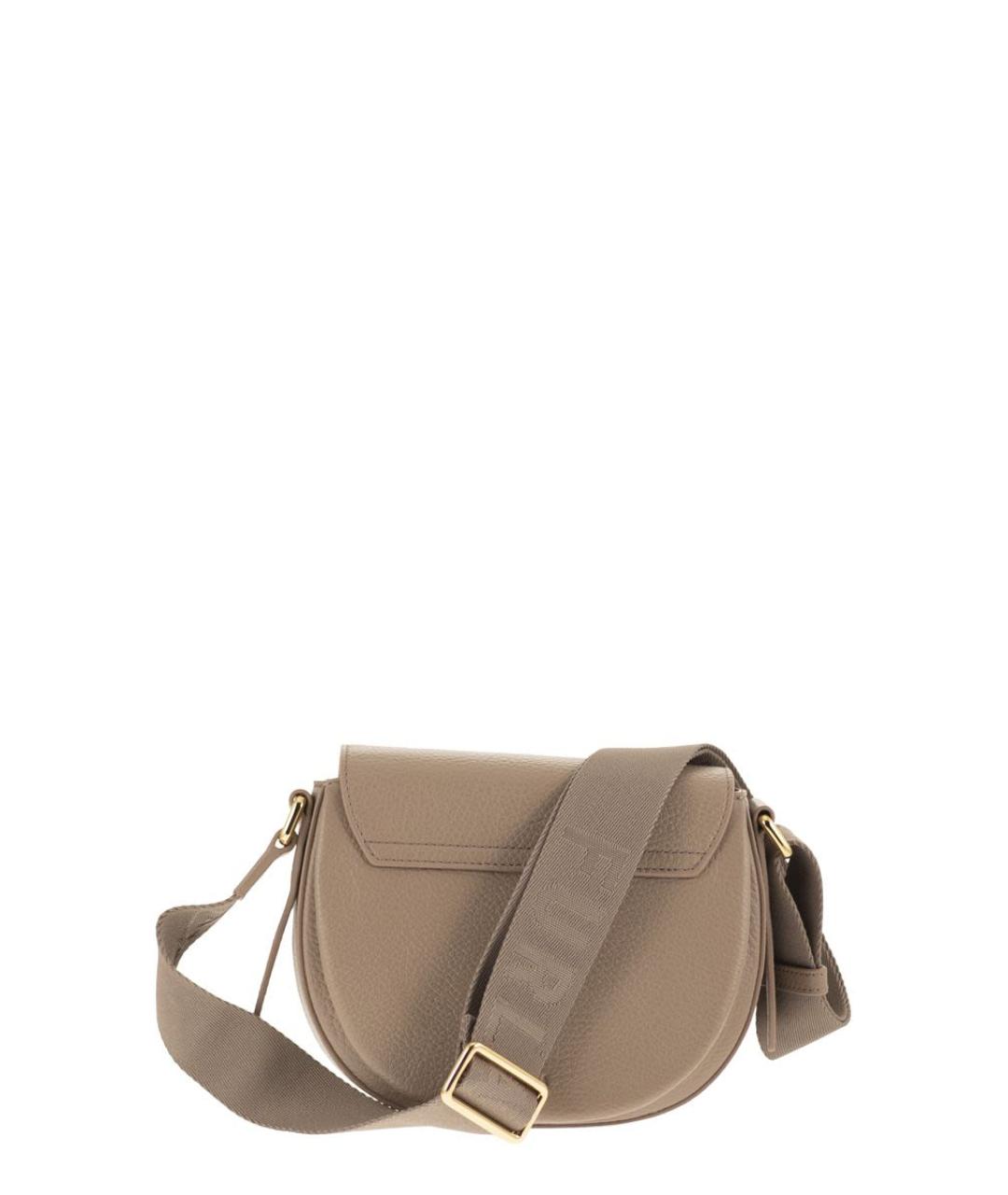 FURLA Бежевая кожаная сумка через плечо, фото 2