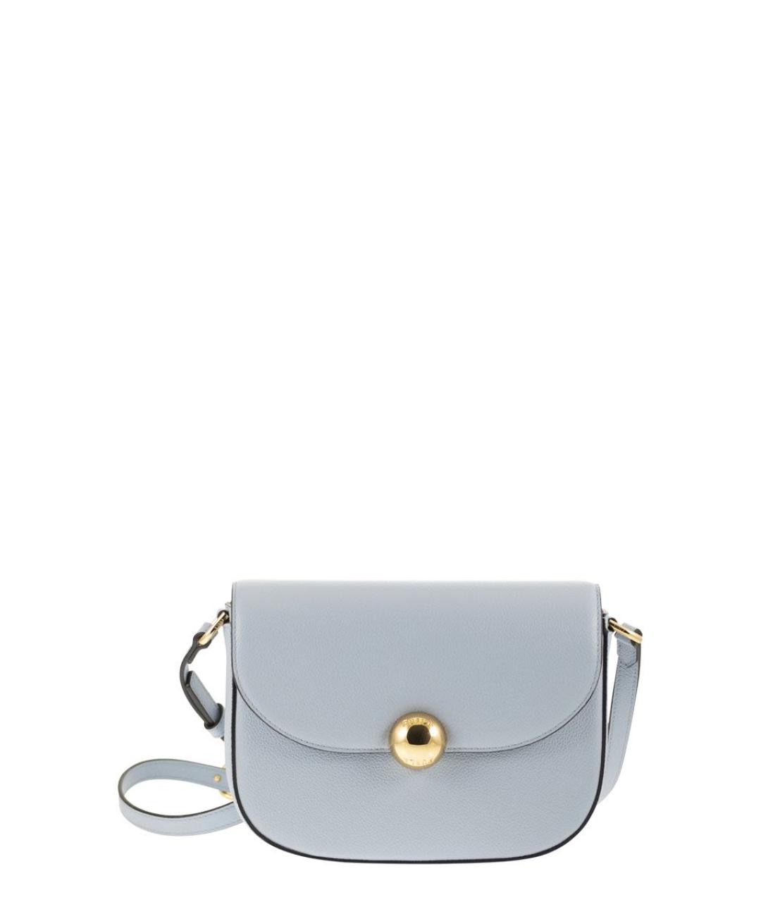 FURLA Голубая кожаная сумка через плечо, фото 1