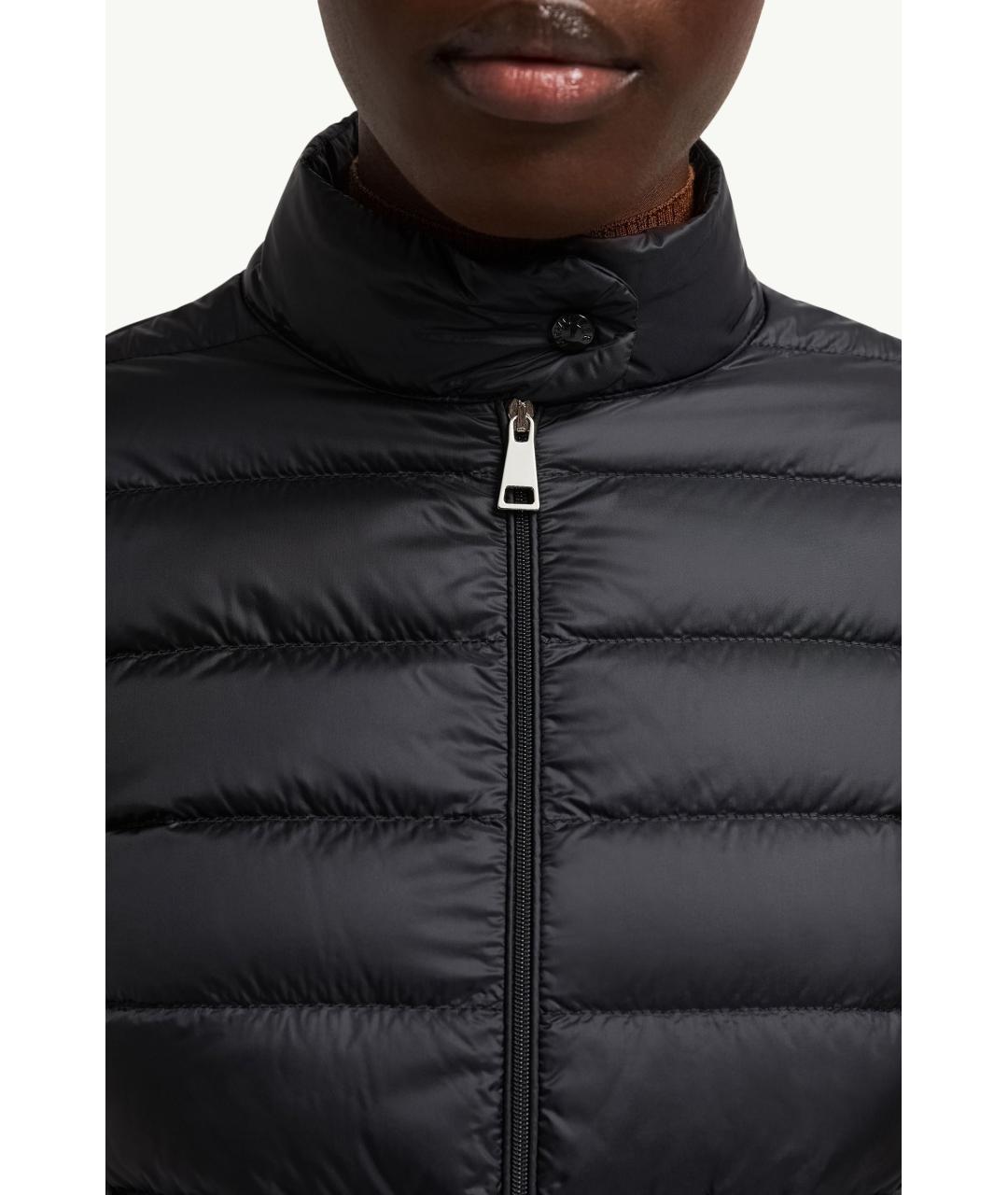 MONCLER Черная полиамидовая куртка, фото 6