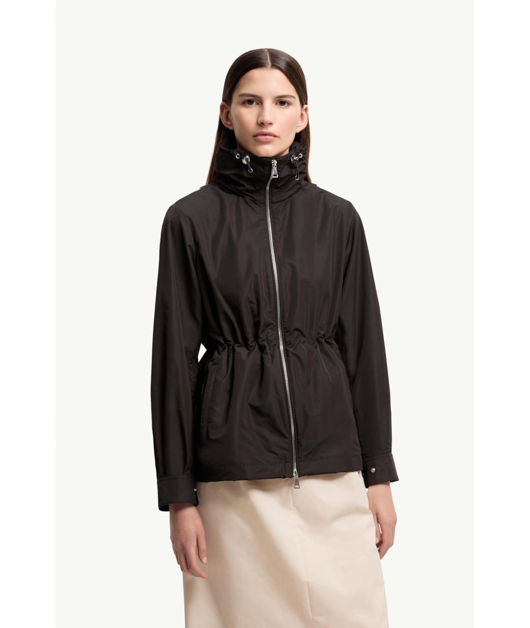 MONCLER Черная полиэстеровая куртка, фото 3