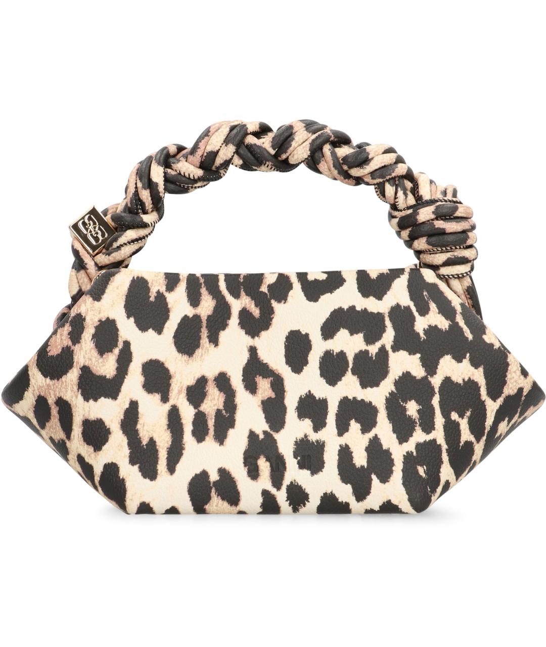 GANNI Мульти тканевая сумка с короткими ручками, фото 3