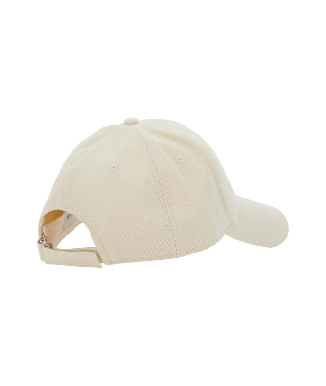 MONCLER Белая хлопковая кепка, фото 2