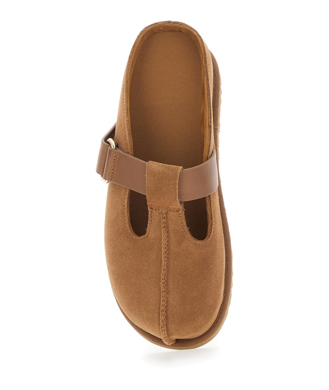 UGG AUSTRALIA Бежевые замшевые мюли, фото 4