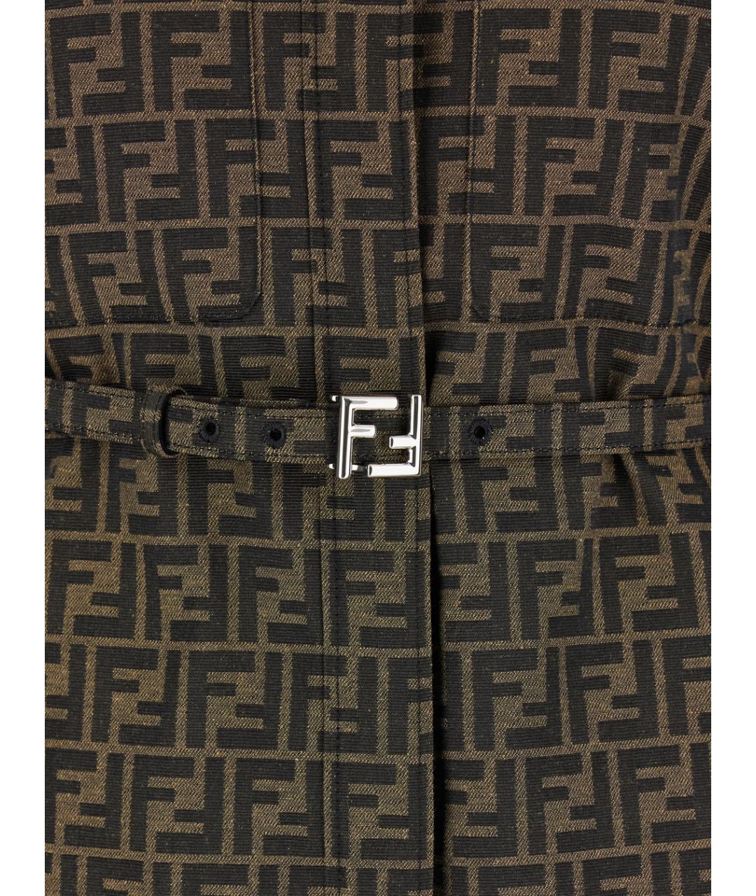 FENDI Коричневая куртка, фото 3