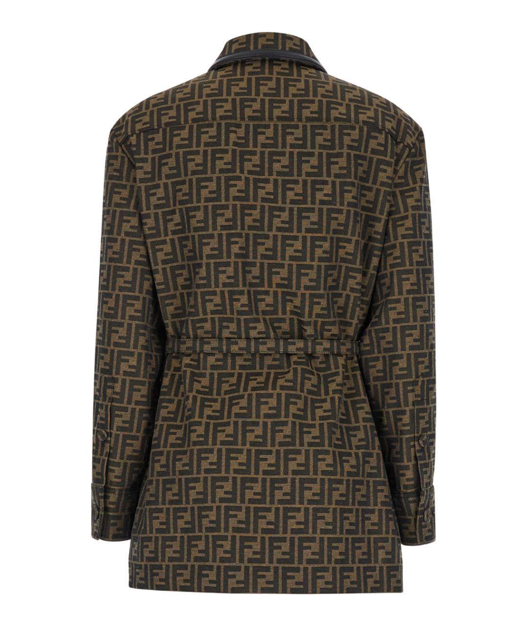 FENDI Коричневая куртка, фото 2