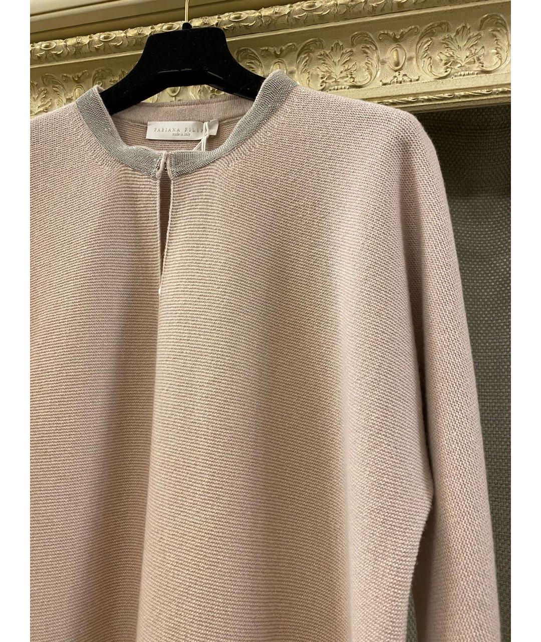 FABIANA FILIPPI Розовое шерстяное повседневное платье, фото 4