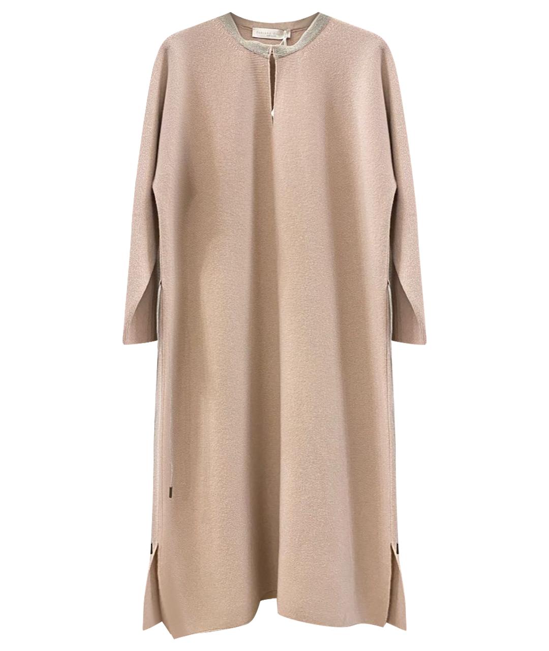 FABIANA FILIPPI Розовое шерстяное повседневное платье, фото 1