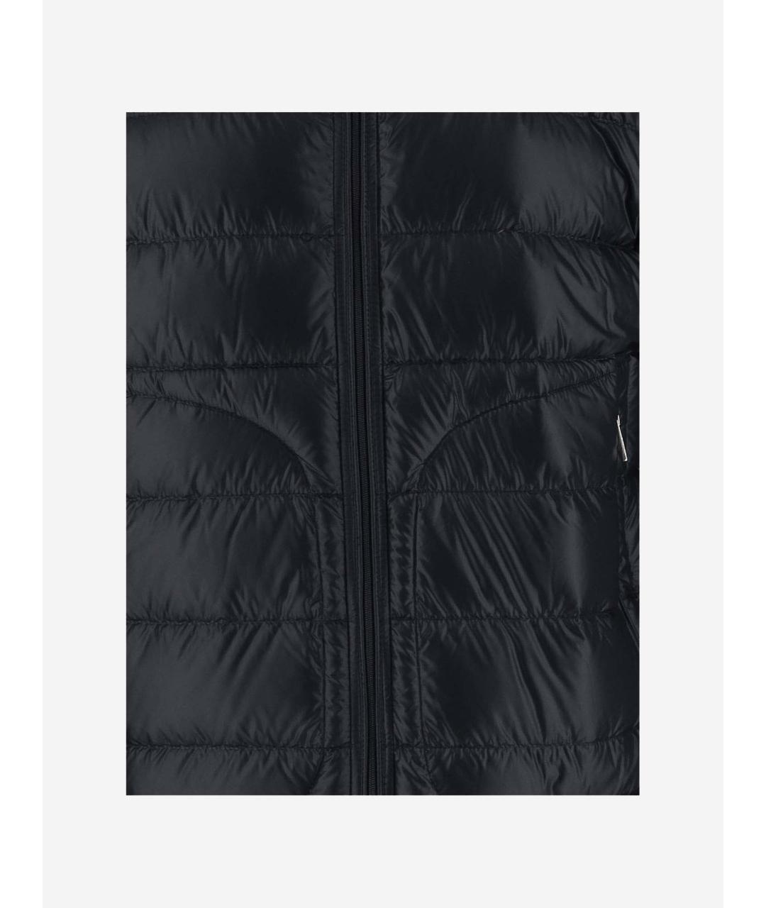 MONCLER Черная полиамидовая куртка, фото 3