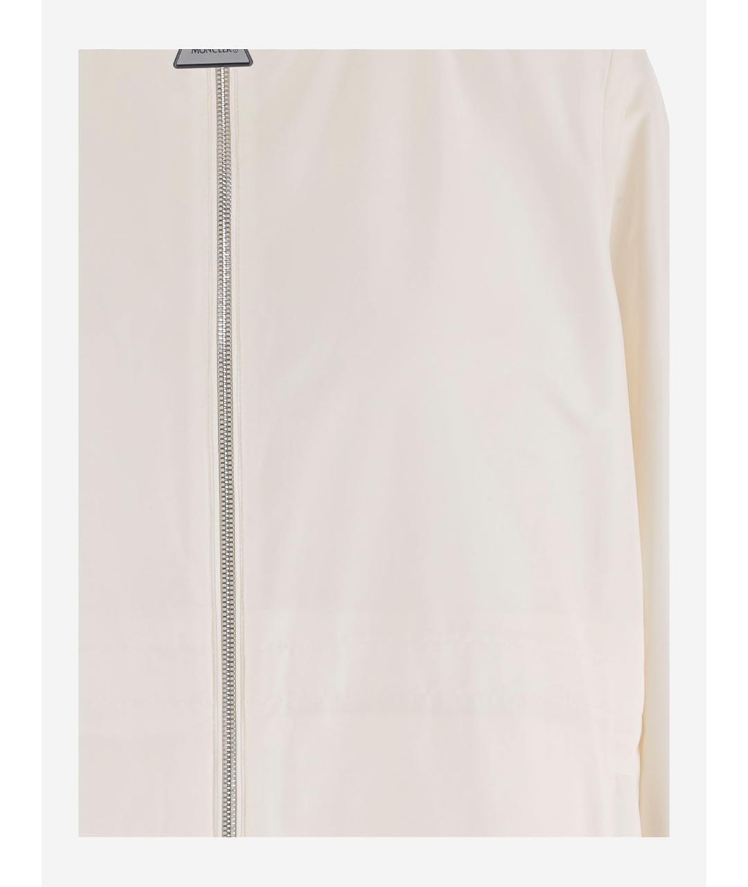 MONCLER Бежевая полиэстеровая куртка, фото 3