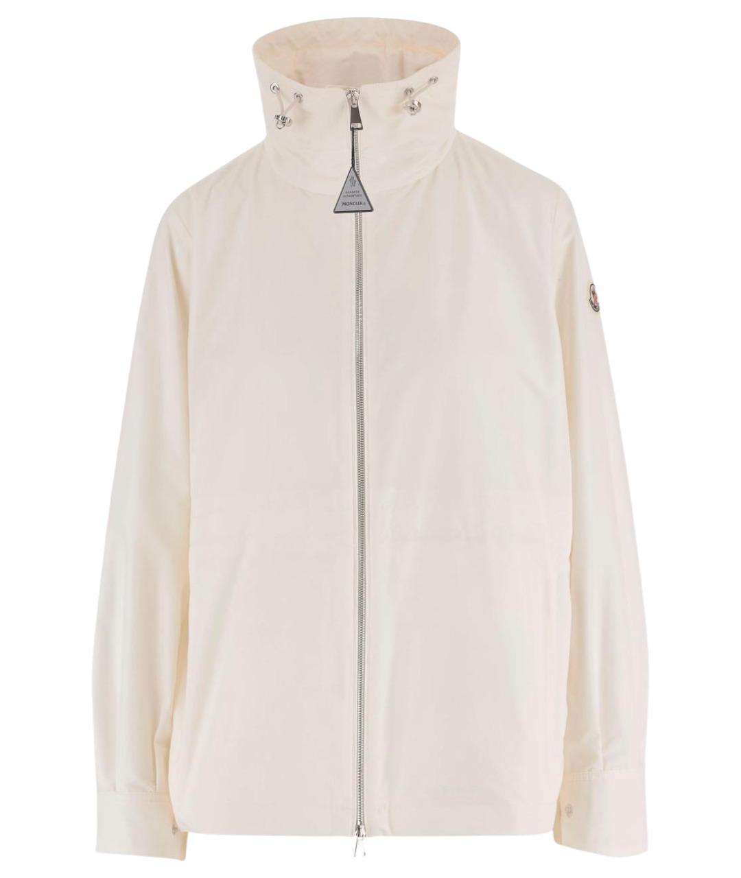 MONCLER Бежевая полиэстеровая куртка, фото 1