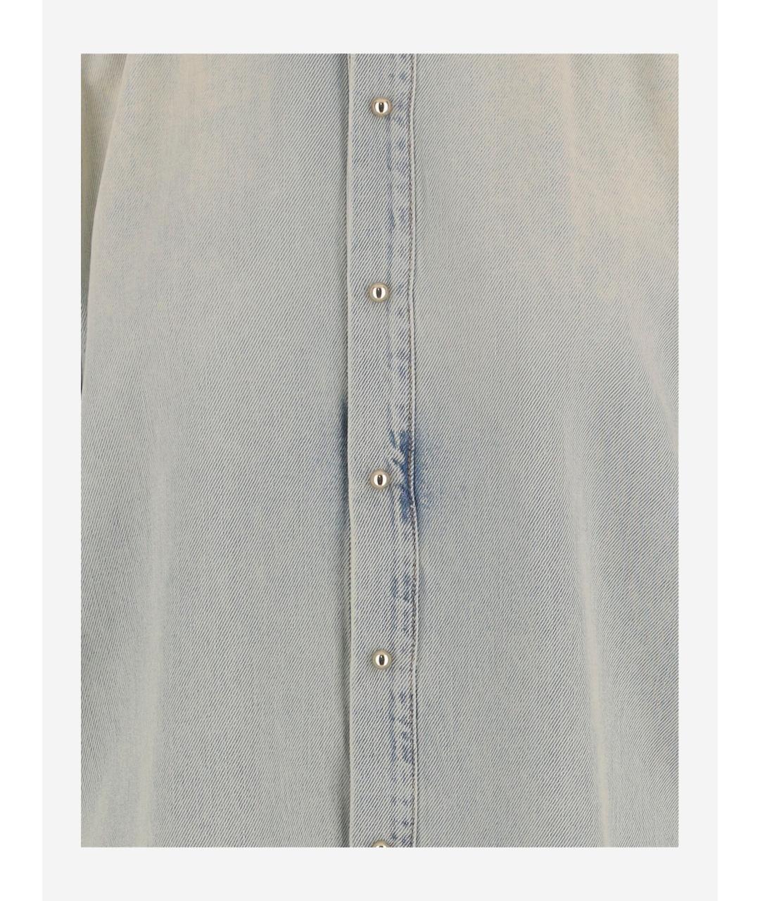 DARKPARK Синяя хлопковая рубашка, фото 3