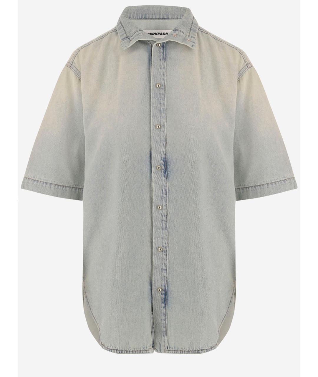 DARKPARK Синяя хлопковая рубашка, фото 4