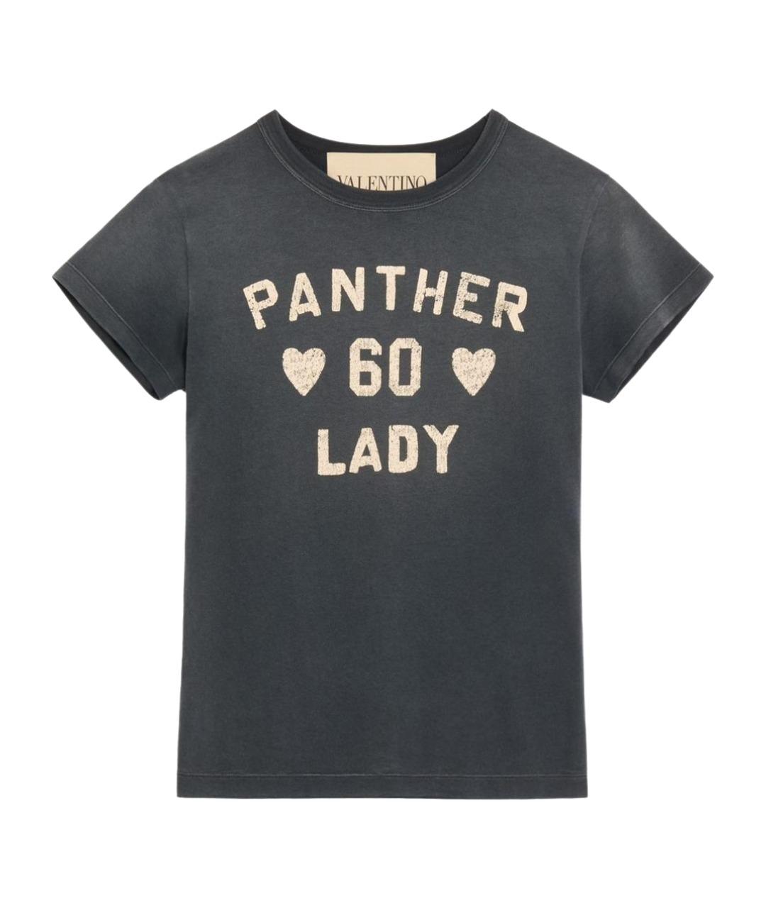 VALENTINO Черная хлопковая футболка, фото 1