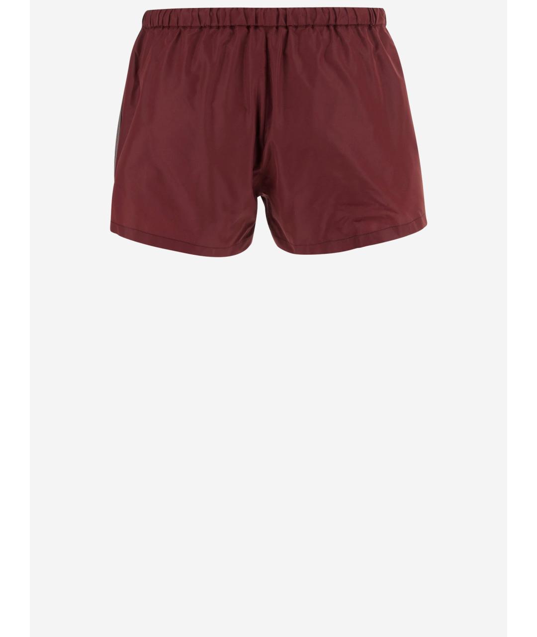 MIU MIU Красные полиэстеровые шорты, фото 2
