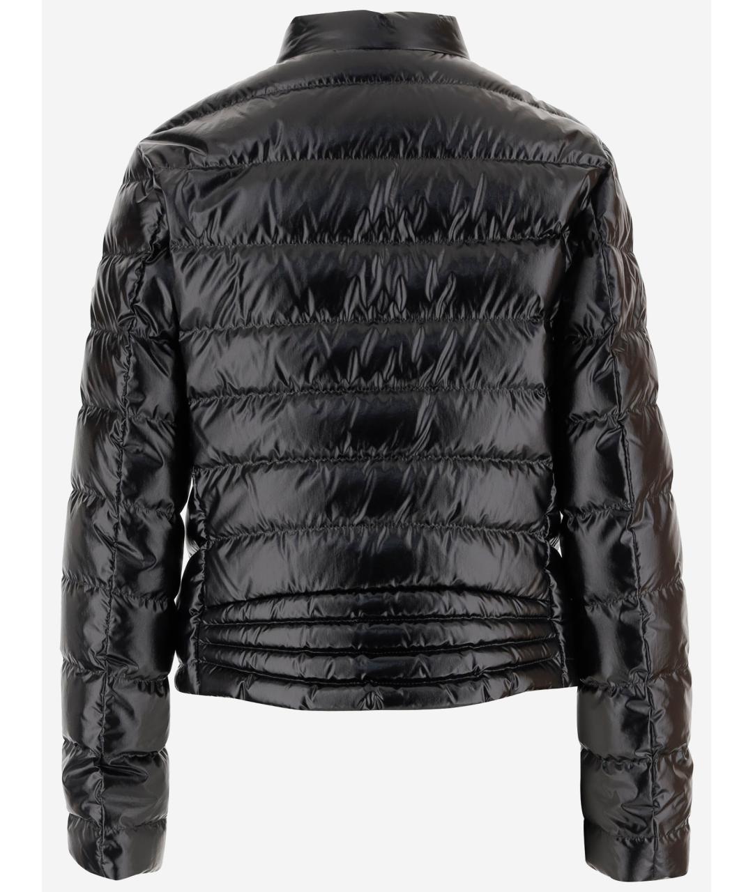 MONCLER Черный полиамидовый пуховик, фото 2