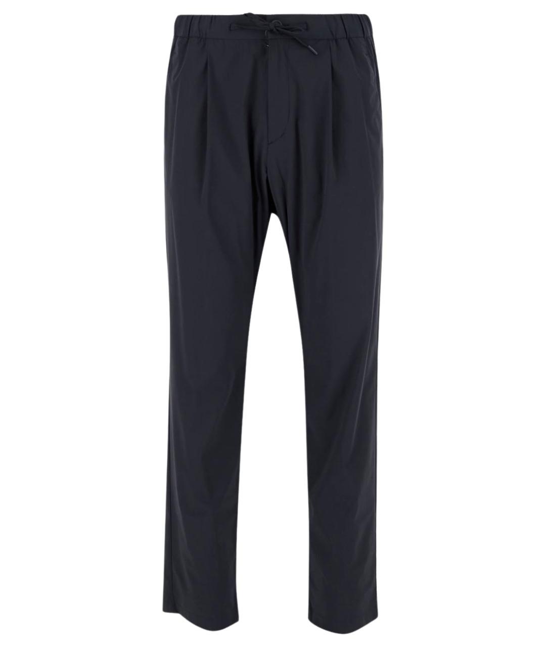 HERNO Темно-синие полиамидовые повседневные брюки, фото 1