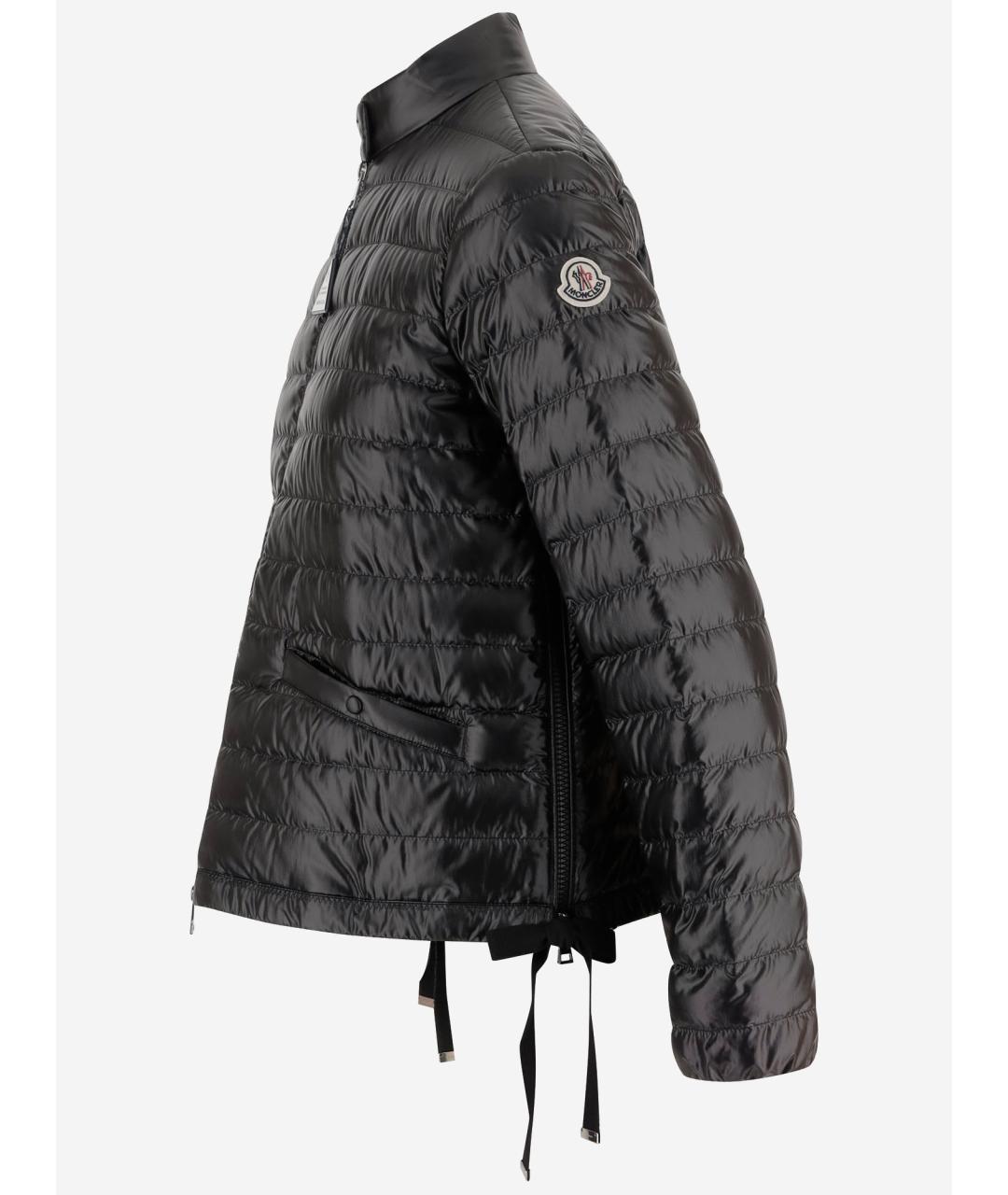MONCLER Черная полиамидовая куртка, фото 2