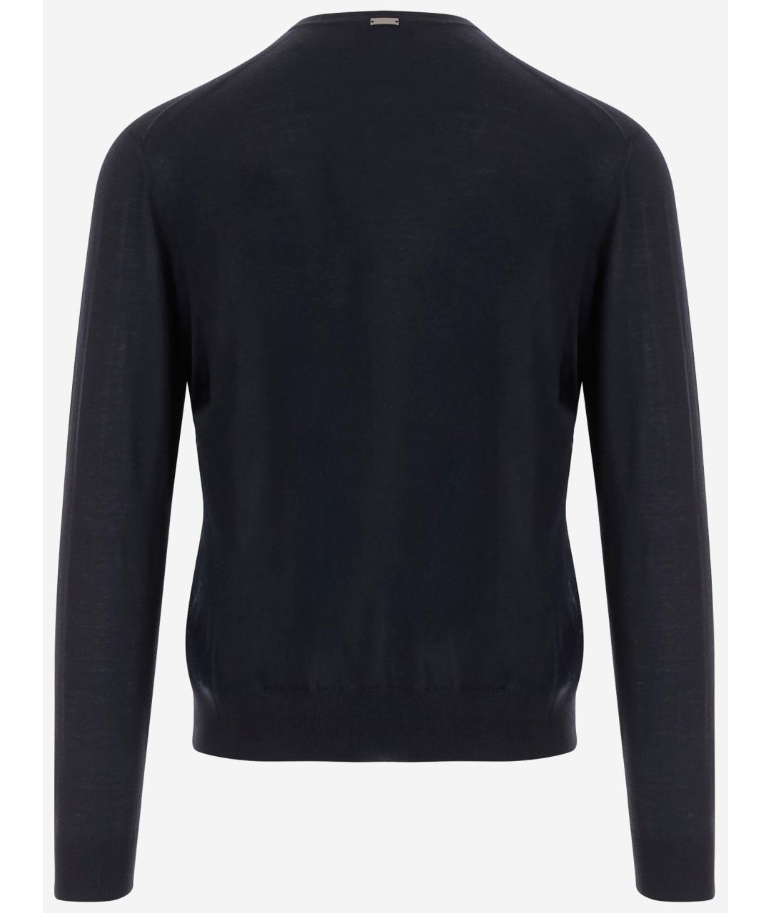 HERNO Темно-синий шерстяной джемпер / свитер, фото 2