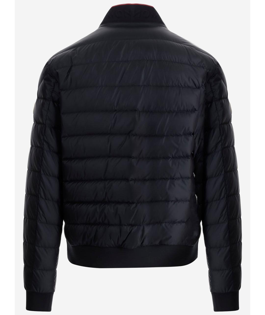 MONCLER Темно-синяя полиамидовая куртка, фото 2