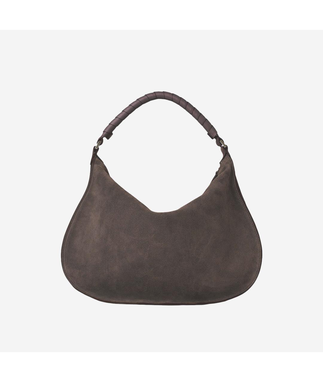 CHLOE Коричневая кожаная сумка через плечо, фото 3