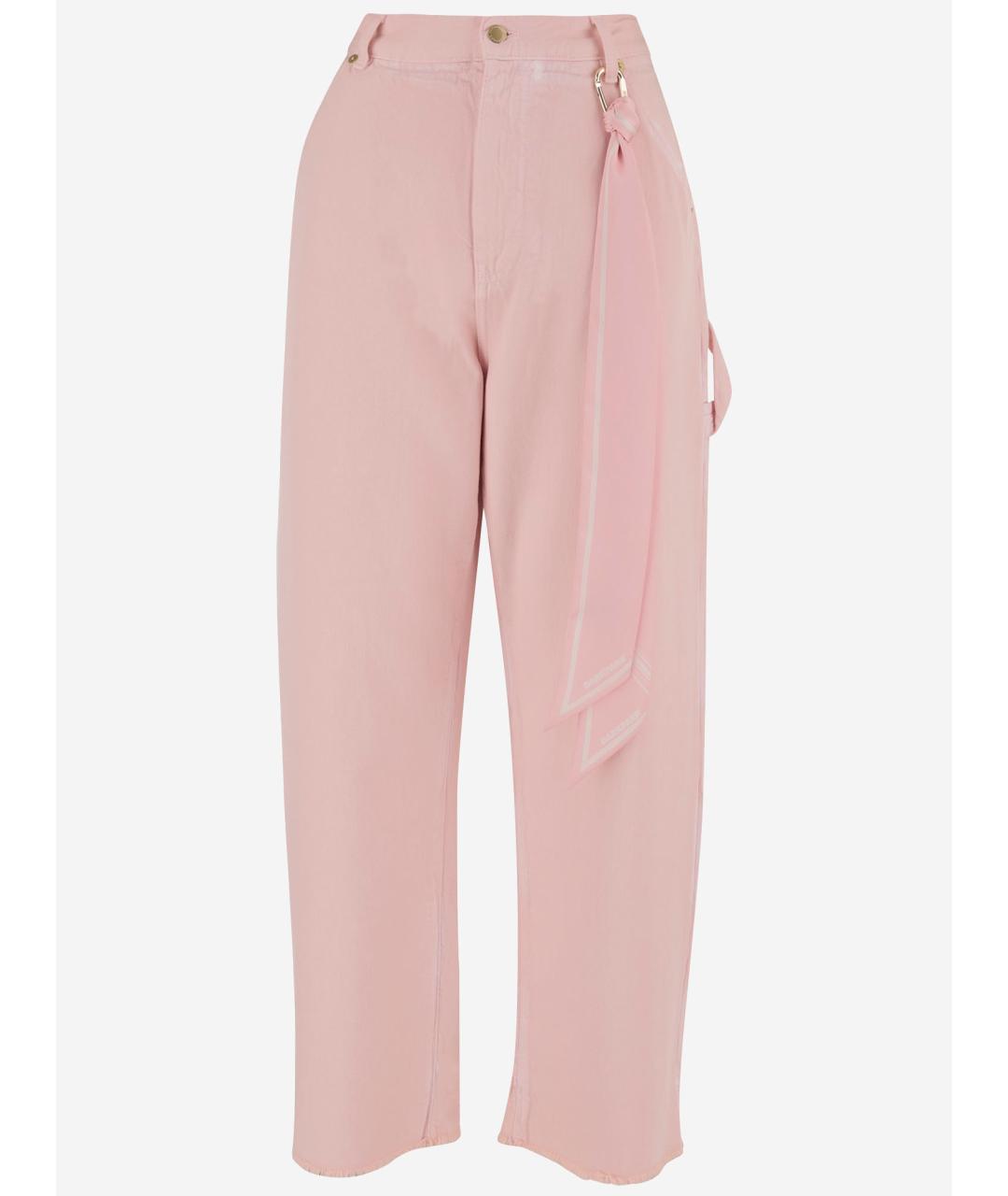 DARKPARK Розовые хлопковые прямые джинсы, фото 4