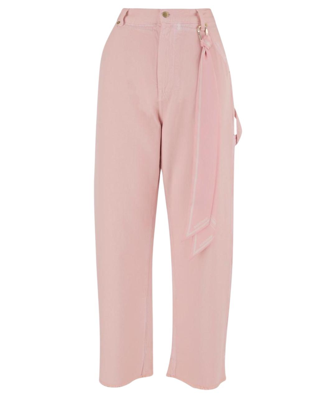 DARKPARK Розовые хлопковые прямые джинсы, фото 1