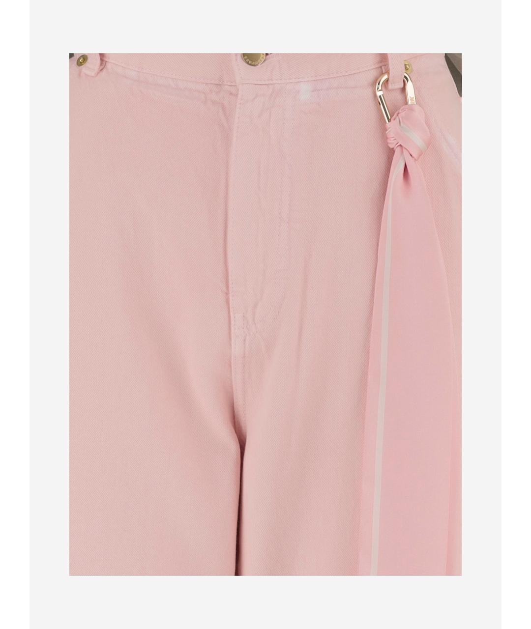 DARKPARK Розовые хлопковые прямые джинсы, фото 3