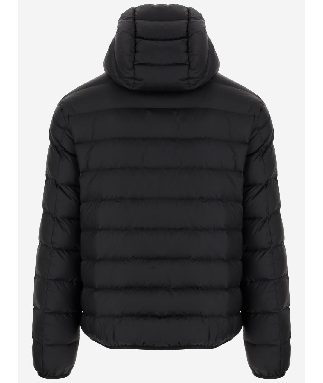 MONCLER Черный полиамидовый пуховик, фото 2