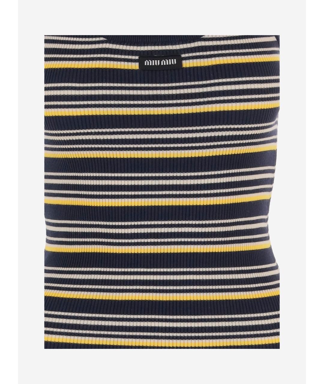 MIU MIU Мульти хлопковая майка, фото 3